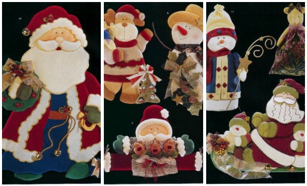 80 Enfeites de Natal em Feltro com Moldes Gratis para Imprimir – Ver e Fazer